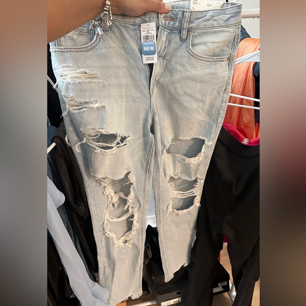Ripped Mom Jeans From American Eagle